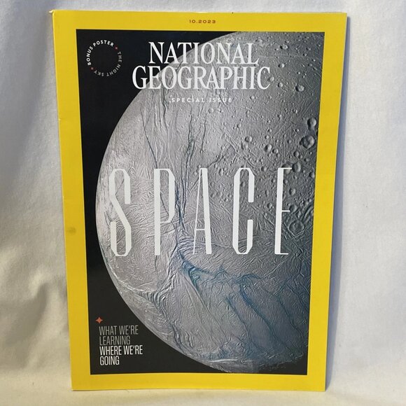 National Geographic October 2023 Space Night Sky Poster Back to the Moon Univers - Picture 12 of 12